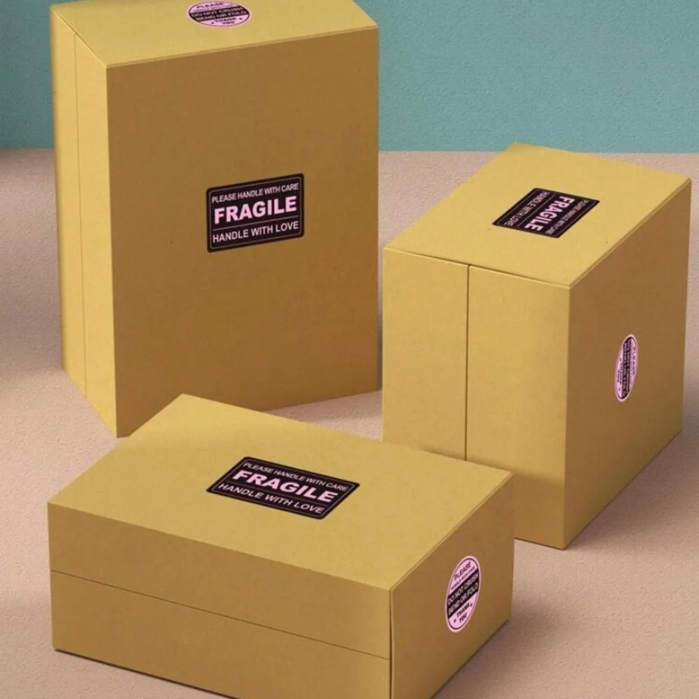 50 Pc Pink/Black Fragile Stickers 💖 - Picture 4 of 4